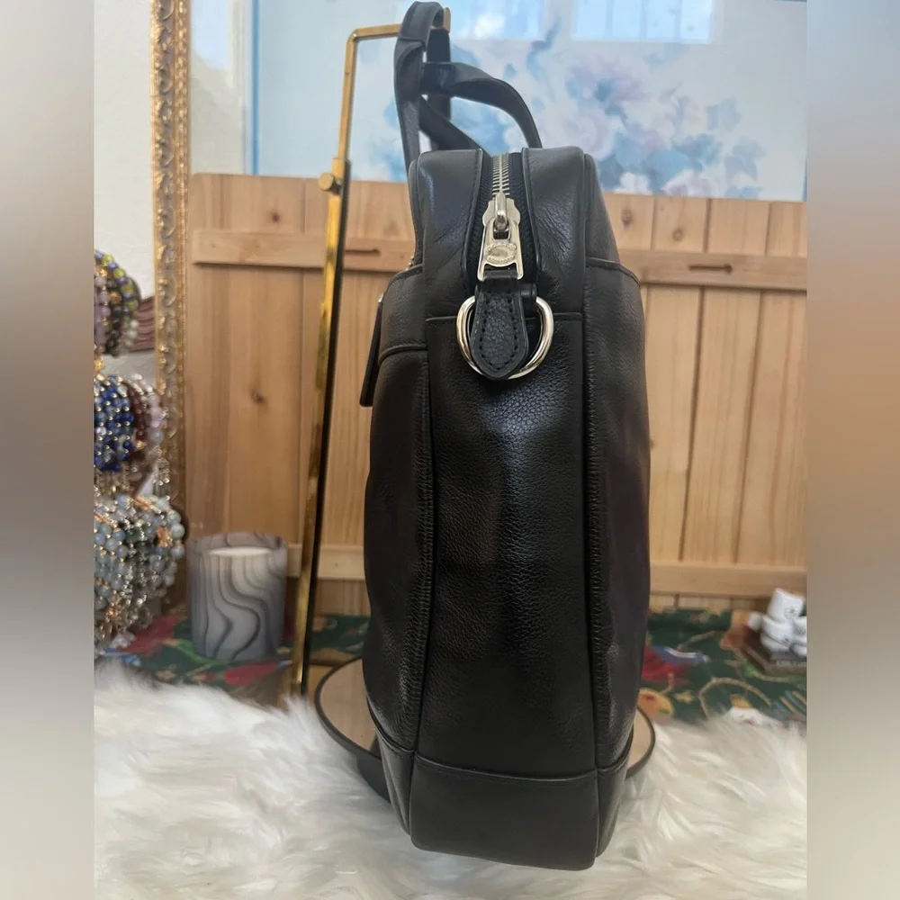 Coach Black Leather Men's Briefcase. Can be unisex.